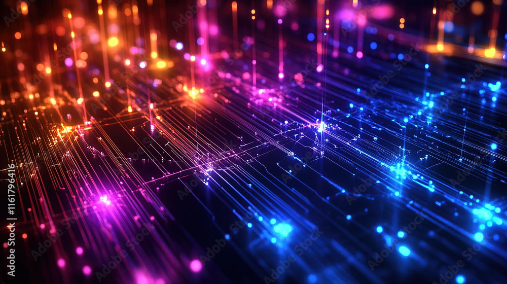 Fototapeta premium Global Connectivity Concept in High-Resolution Art