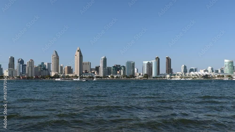 Cityscape of San Diego downtown, California, USA 4K Cityscape of San Diego downtown, California, USA 4K