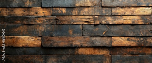 Rustic Reclaimed Wood Wall Texture Background