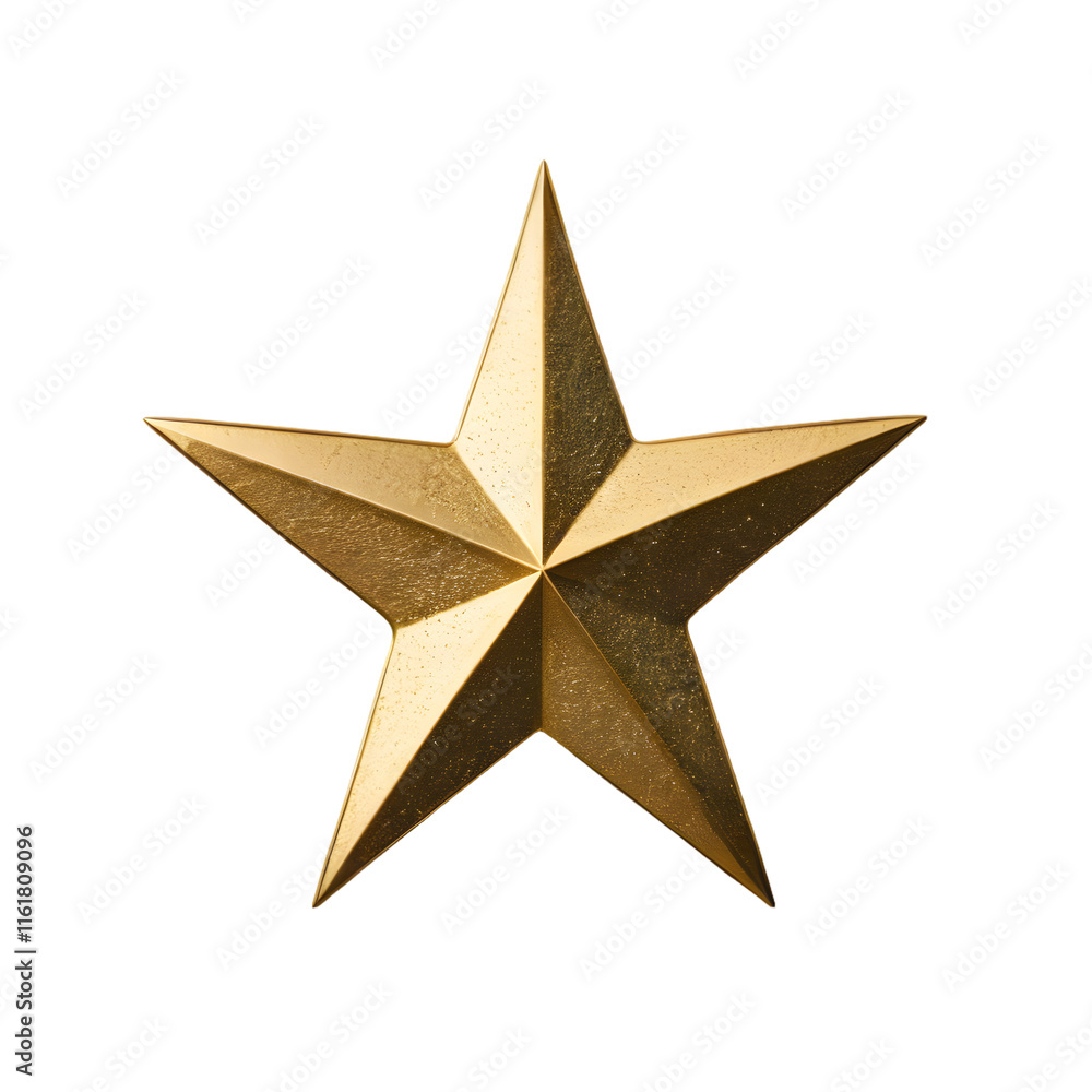 Abstract golden star icon on Transparent Background. Abstract golden star icon on Transparent Background.