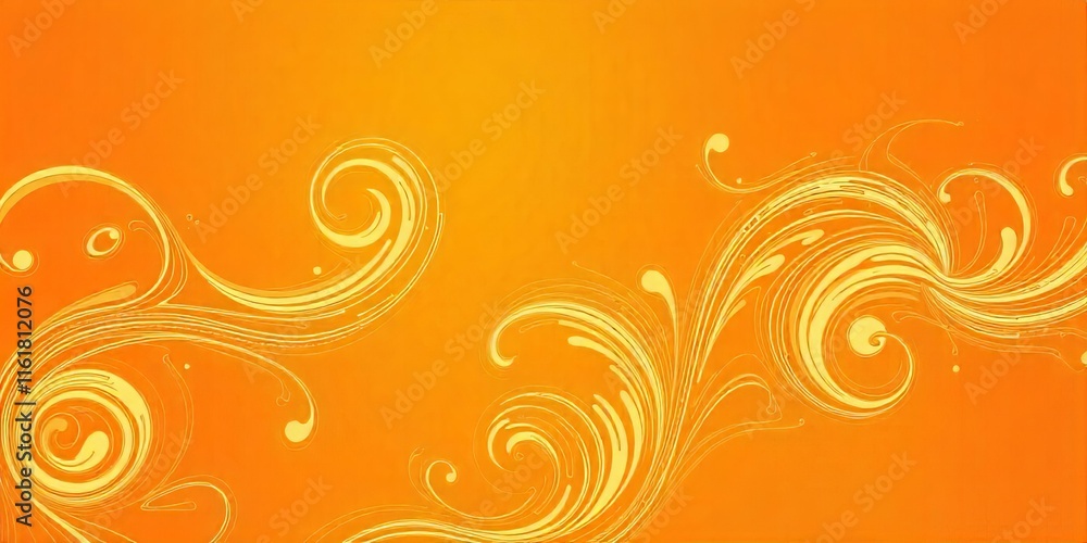 Abstract Orange Swirls Background Elegant Decorative Fluid Design Abstract Orange Swirls Background Elegant Decorative Fluid Design