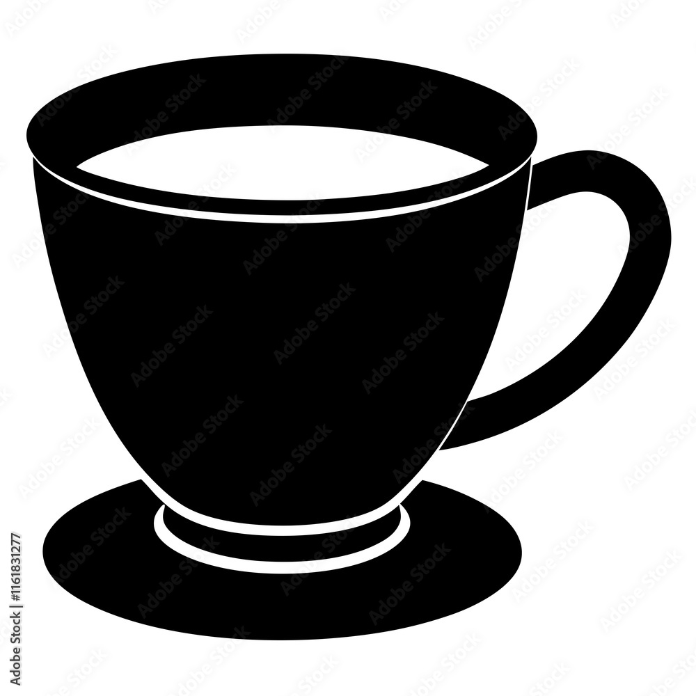 Cup silhouette vector Cup silhouette vector