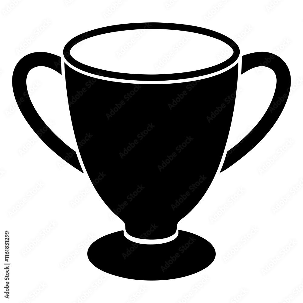 Cup silhouette vector Cup silhouette vector