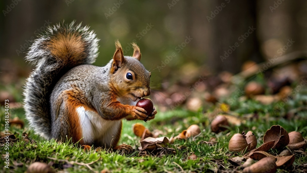 squirrel eating nut squirrel eating nut