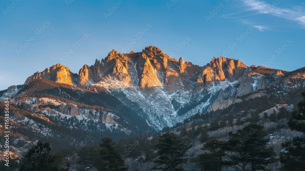 A time-lapse of the changing light on mountain peaks, with shadows shifting as the sun moves across the sky.