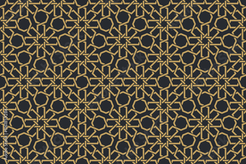Seamless geometric pattern in authentic arabian style.