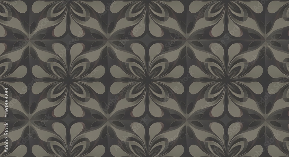 Seamless pattern with leaves. Abstract stylish background with stylized petals Seamless pattern with leaves. Abstract stylish background with stylized petals