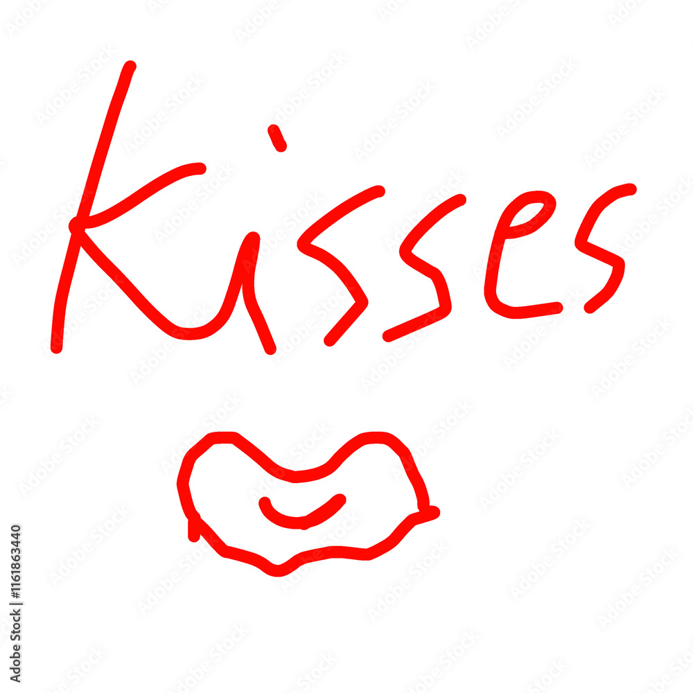 Kisses red Kisses red