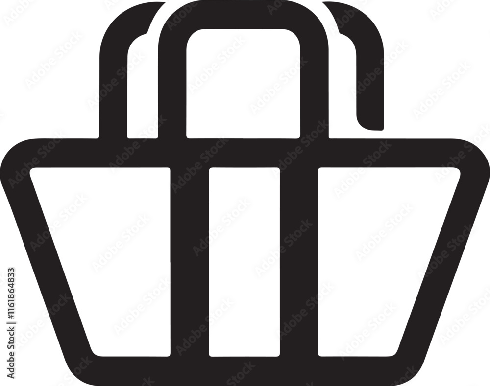 shopping basket icon silhouette is a minimal-style vector art illustration on a white background.
shopping basket icon silhouette is a minimal-style vector art illustration on a white background.