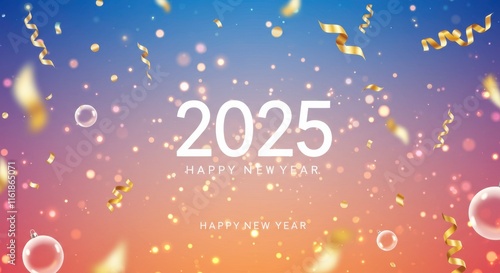 Wallpaper Mural Happy New Year 2025 Celebration  Torontodigital.ca