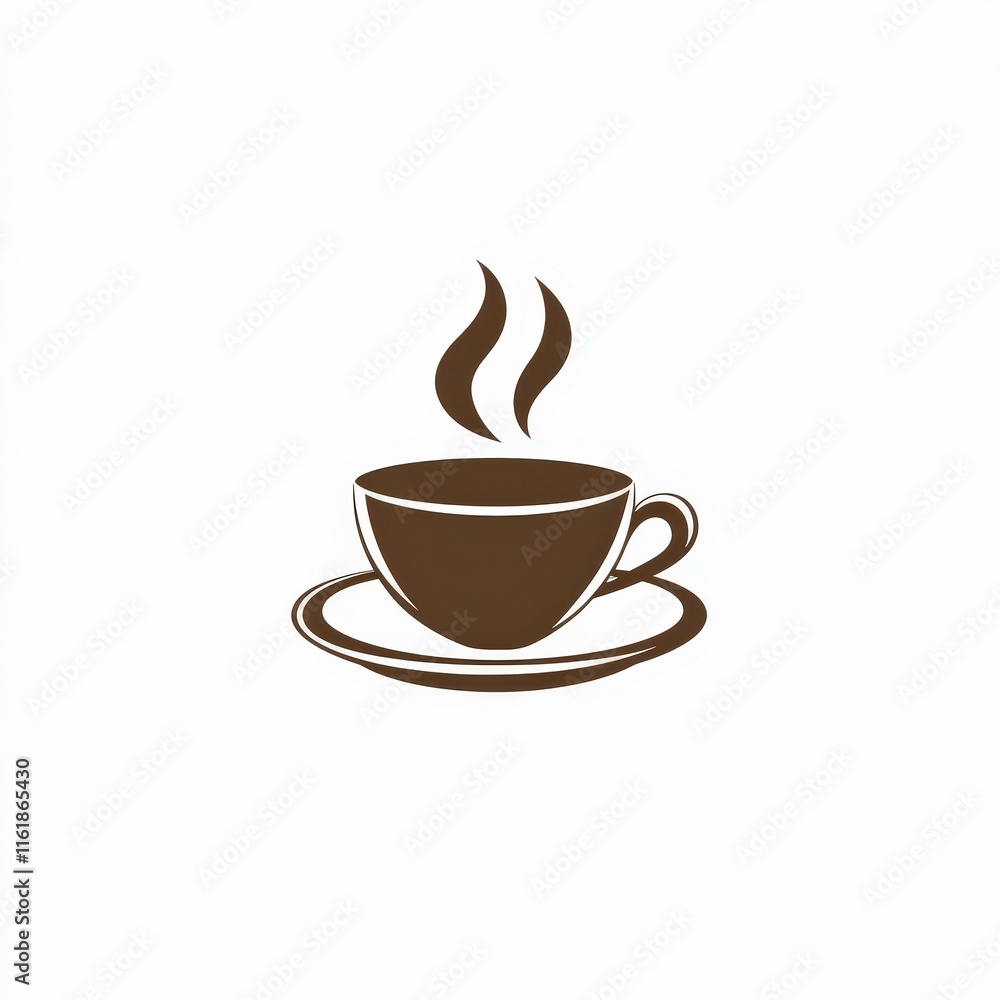 Design of coffee icon logo illustration isolated on white background Design of coffee icon logo illustration isolated on white background