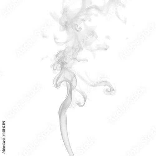 smoke on white background