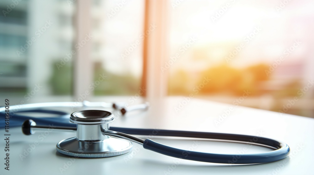 Close-up of a stethoscope on a medical desk, symbolizing professional health advice and disease prevention in healthcare and medical services. Close-up of a stethoscope on a medical desk, symbolizing professional health advice and disease prevention in healthcare and medical services.