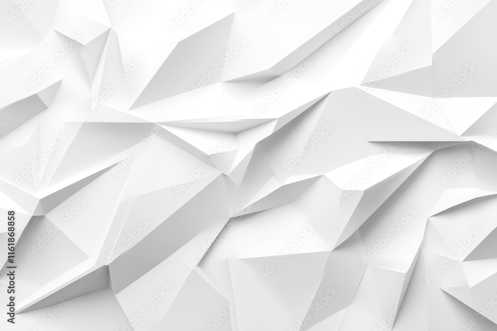 Abstract white low-poly background. Abstract white low-poly background.