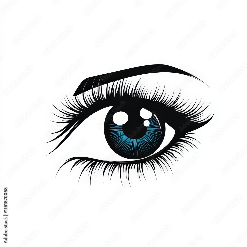 Design of eye icon logo illustration isolated on white background Design of eye icon logo illustration isolated on white background