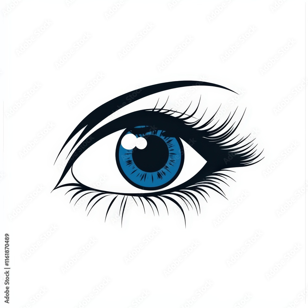 Design of eye icon logo illustration isolated on white background Design of eye icon logo illustration isolated on white background
