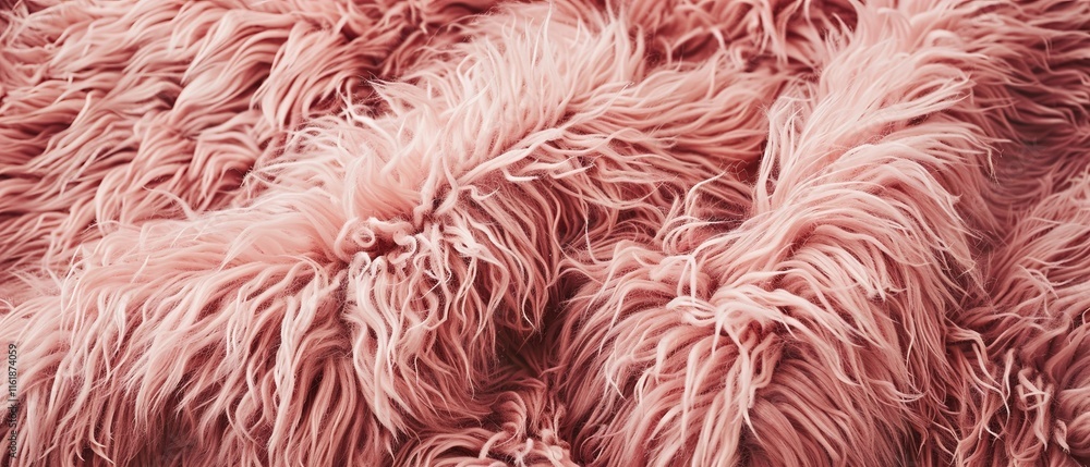 Fototapeta premium pink fur background fluffy texture 
