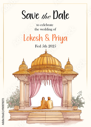Modern Wedding Invitation Card Design 3rd 
