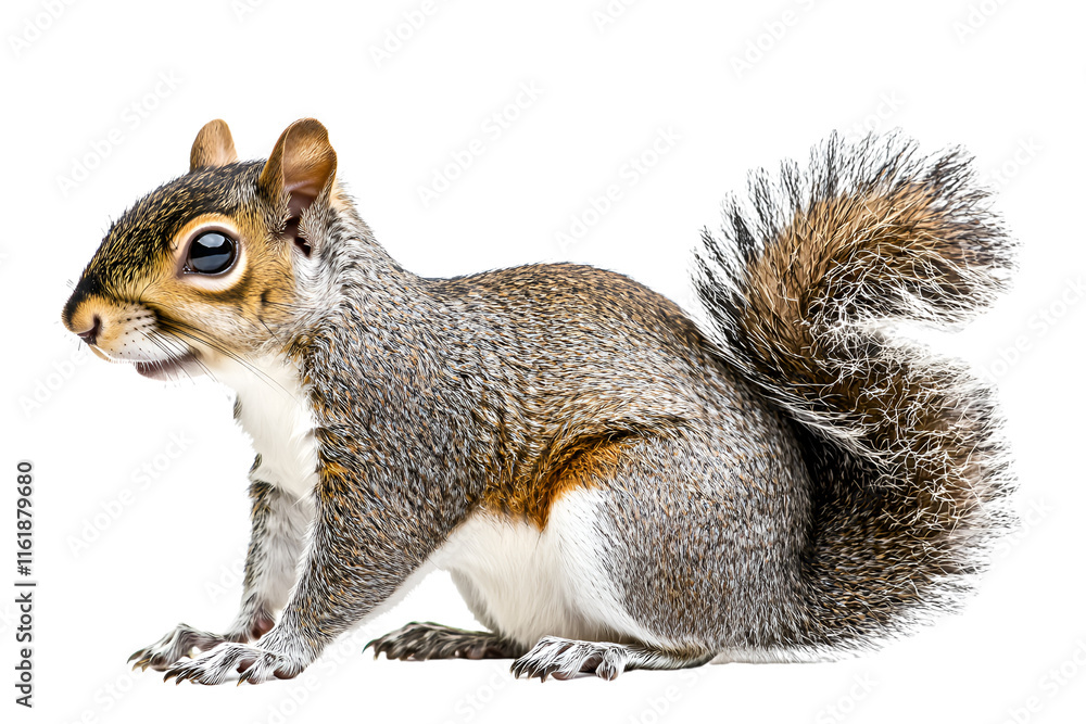 squirrel on a white background