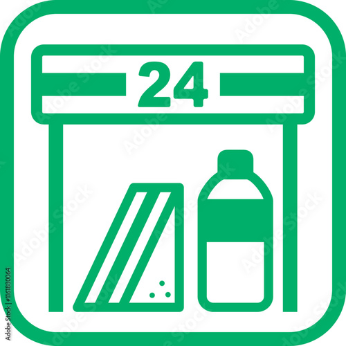 コンビニを案内する標識