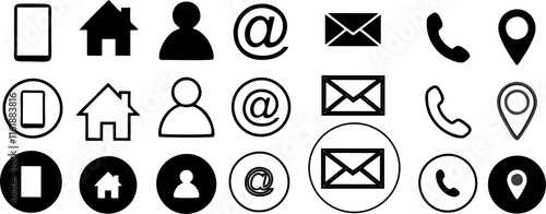 Set of modern vector business...