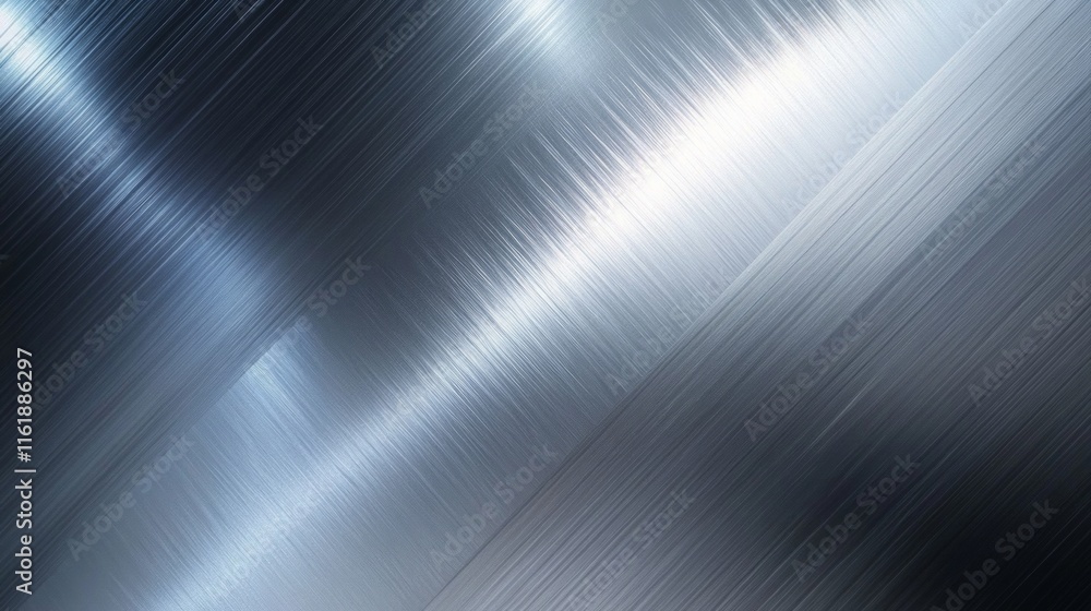 A silver metal surface with a shiny, reflective surface A silver metal surface with a shiny, reflective surface