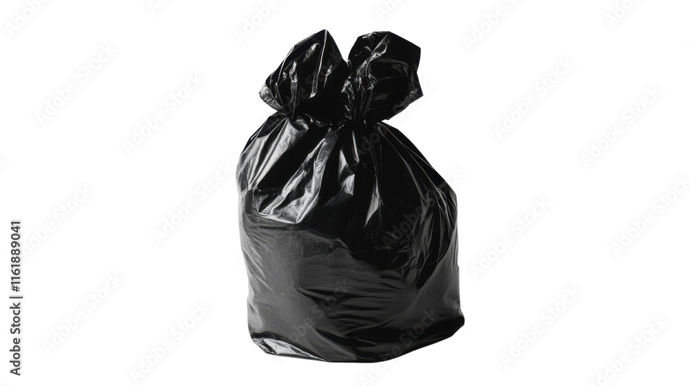 Black garbage bag transparent background Black garbage bag transparent background