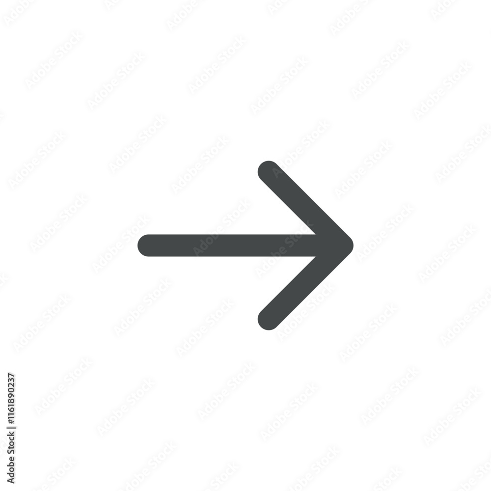 Clean arrow right icon for forward navigation. Ideal for website buttons, mobile interfaces, and digital projects. Scalable vector for professional use Clean arrow right icon for forward navigation. Ideal for website buttons, mobile interfaces, and digital projects. Scalable vector for professional use