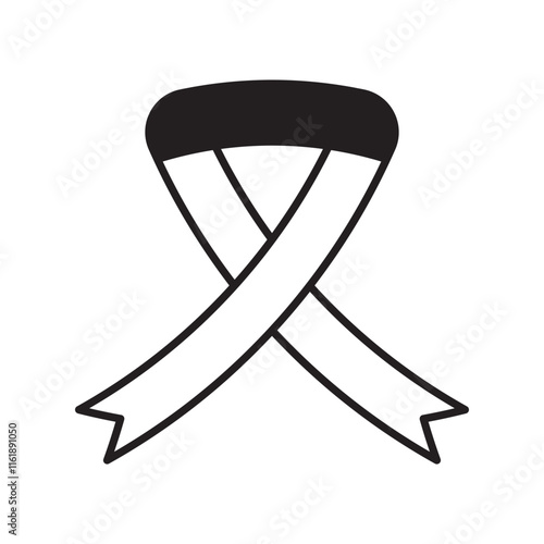 anti terrroism glyph icon with white background vector stock illustration