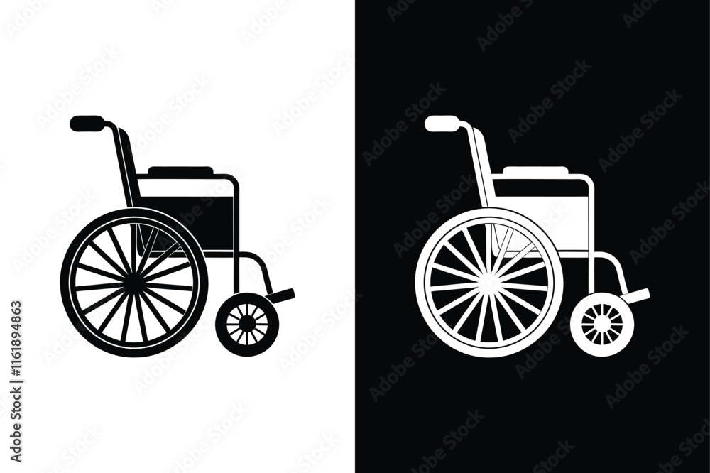 Support and Independence. Physical Disability Wheelchair Illustration Support and Independence. Physical Disability Wheelchair Illustration