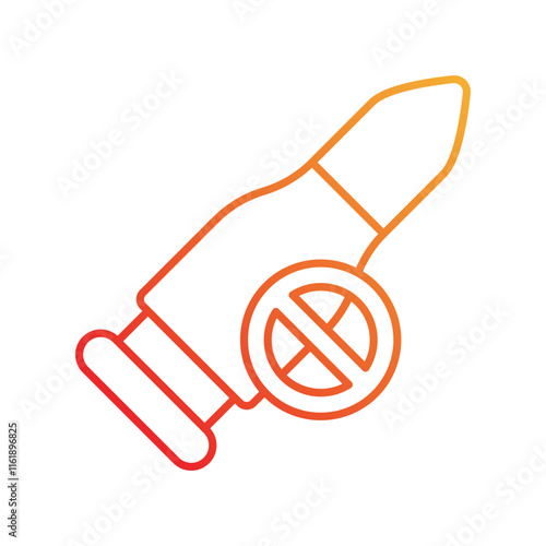 anti terrorism day gradient icon with white background vector stock illustration