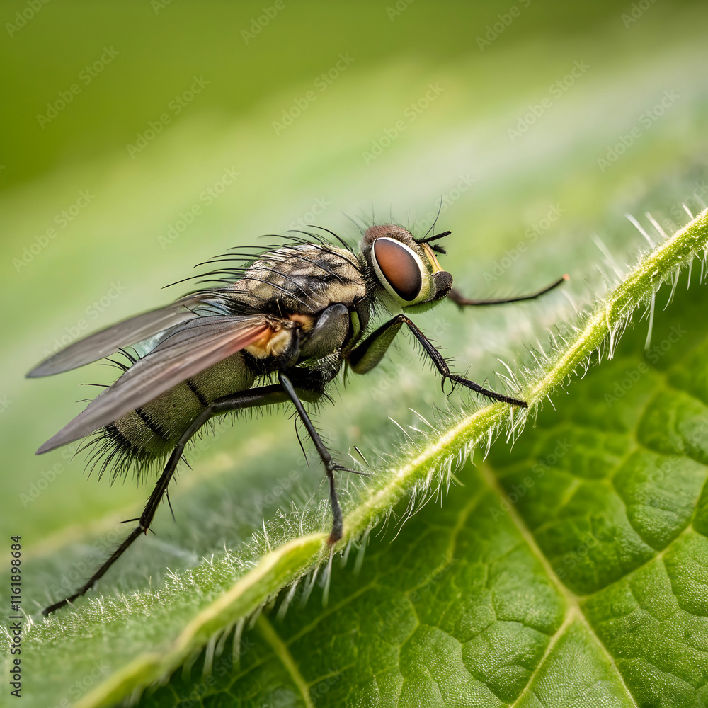 the tiny hairs on a fly s legs as it rests on a le the tiny hairs on a fly s legs as it rests on a le