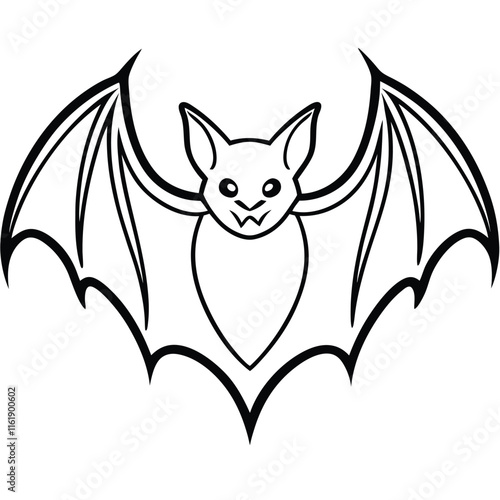 bat design vector art and illustration photo