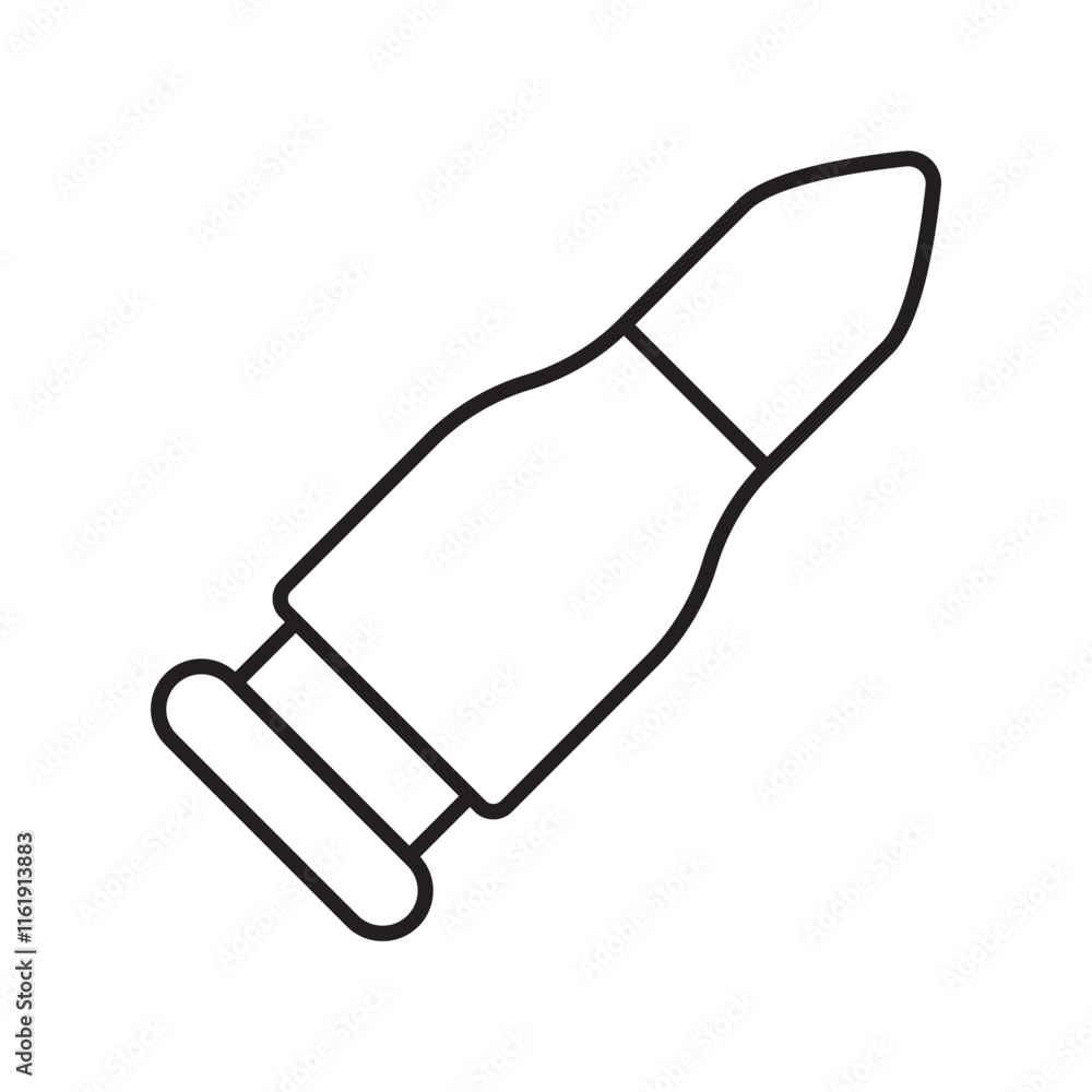 bullet line icon with white background vector stock illustration bullet line icon with white background vector stock illustration