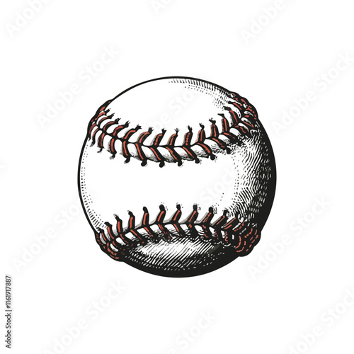 Baseball ball clipart vector