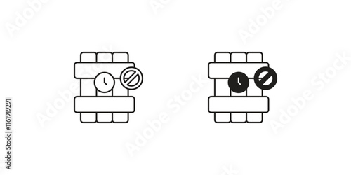 anti terrorism day set icon with white background vector stock illustration