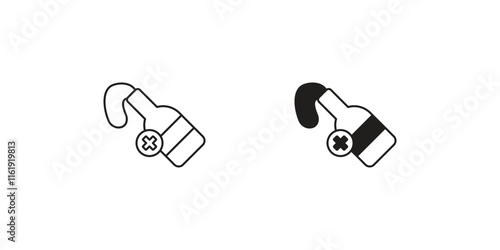 molotov set icon with white background vector stock illustration