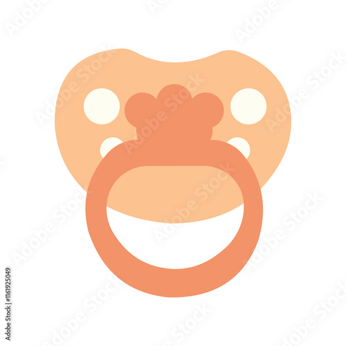 Pacifier icon vector illustration with white background.