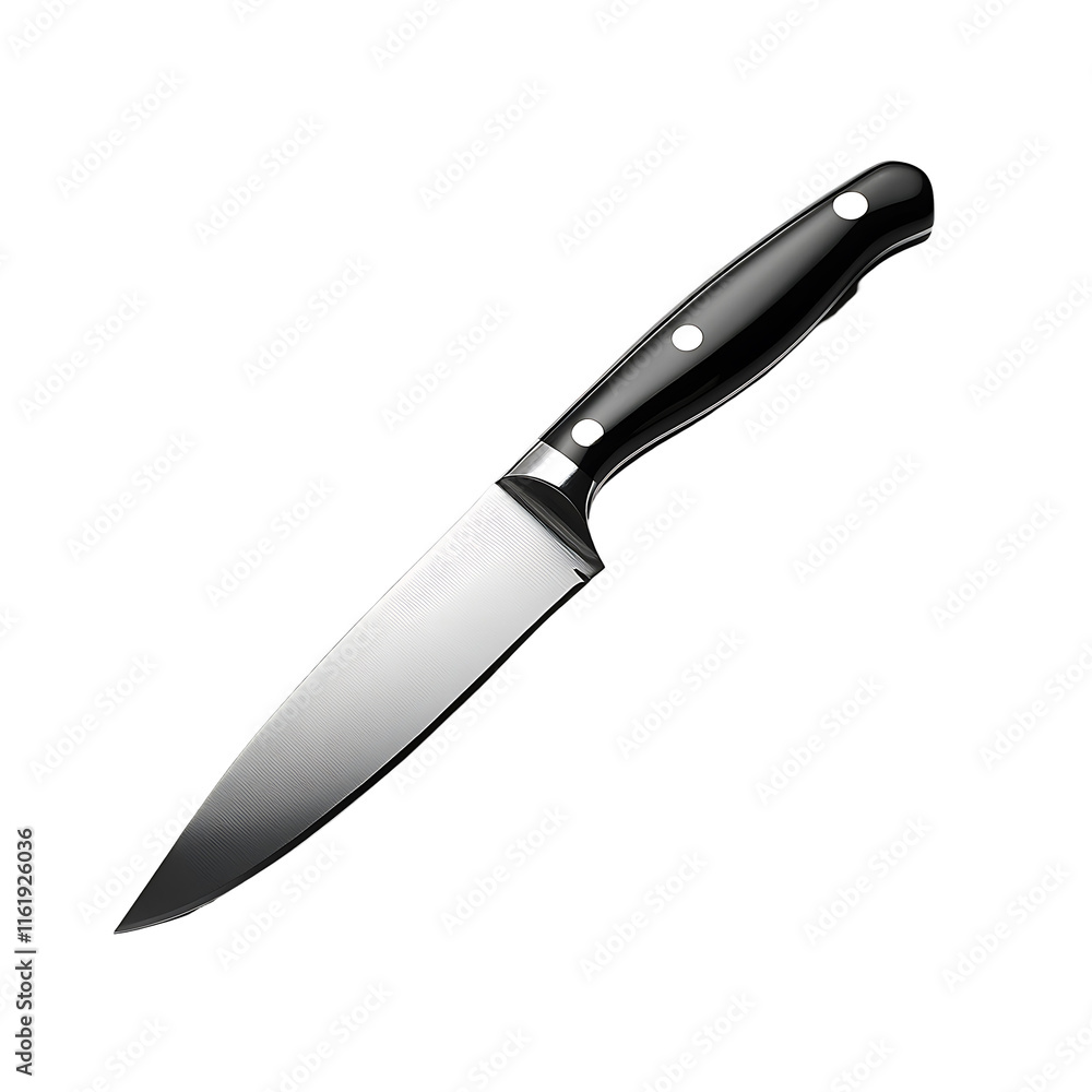 Sharp kitchen knife isolated Transparent Background. Sharp kitchen knife isolated Transparent Background.