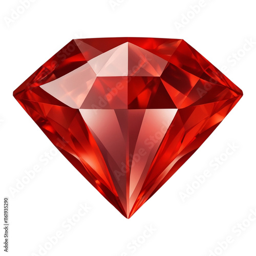 red diamond on black background