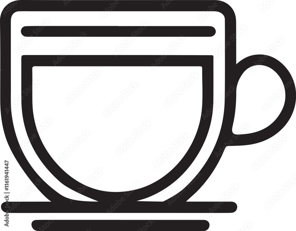 coffee cup icon silhouette style vector minimal art illustration on a white background.
coffee cup icon silhouette style vector minimal art illustration on a white background.