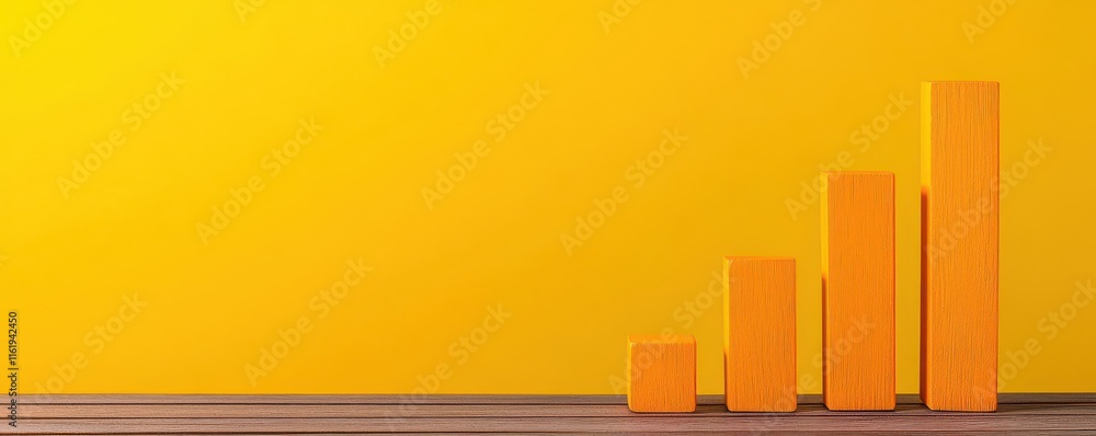 Obraz premium energy stock concept. A rising bar chart made of solar panels, indicating the upward trend in solar energy investments