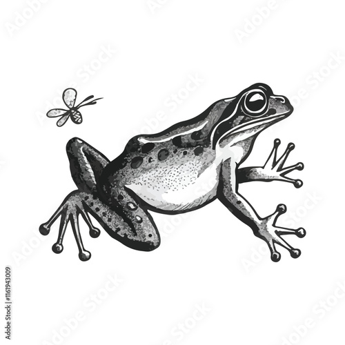 frog vector art and illutration design