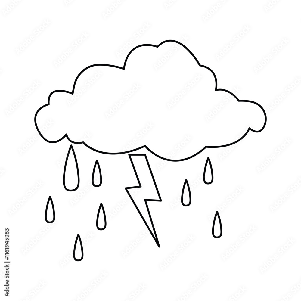 Cloud and sun weather continuous one line drawing of Abstract and minimalist outline vector art design Cloud and sun weather continuous one line drawing of Abstract and minimalist outline vector art design