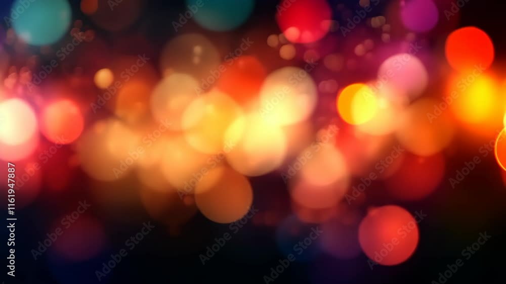 Abstract Warm Bokeh Lights Background Festive Blurred Orange Red Yellow Circles Abstract Warm Bokeh Lights Background Festive Blurred Orange Red Yellow Circles