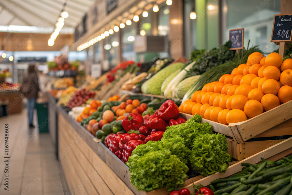 fresh vegetables and fruits in a urban market, modern vegetable market fresh vegetables and fruits in a urban market, modern vegetable market