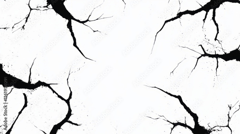 Obraz premium Abstract Black Crack Texture Background Design