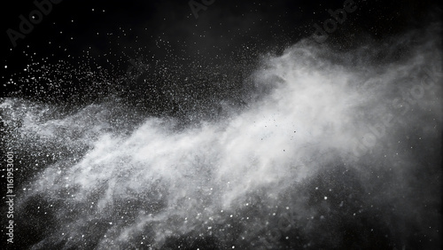 Abstract Dark Noise and Stipple Gradient Texture Background