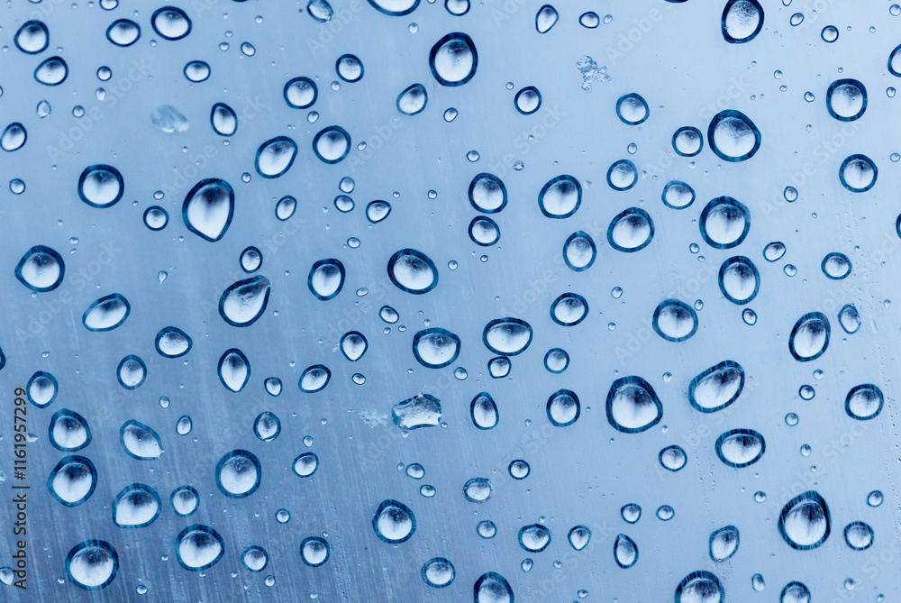 A window with raindrops on it A window with raindrops on it