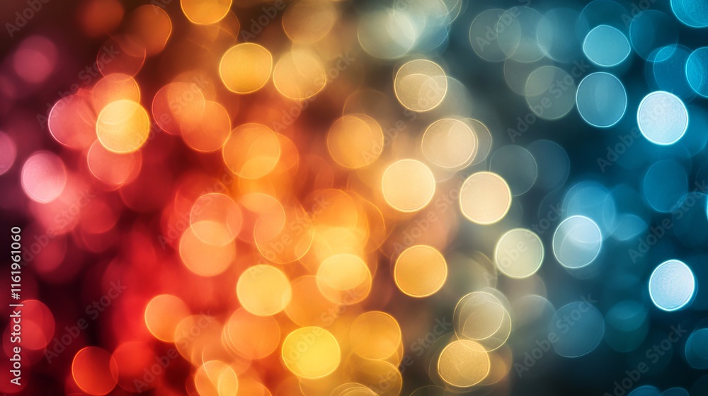 Abstract christmas lights with soft bokeh circles, festive holiday background Abstract christmas lights with soft bokeh circles, festive holiday background
